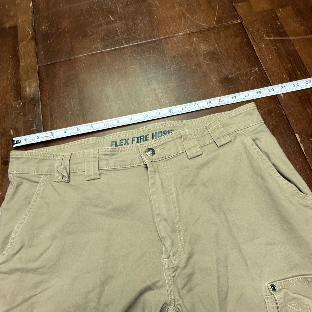 Duluth Trading Co Flex Fire Hose Cargo Pants Mens 36x36 Khaki Relaxed Fit 45507C - Picture 6 of 9
